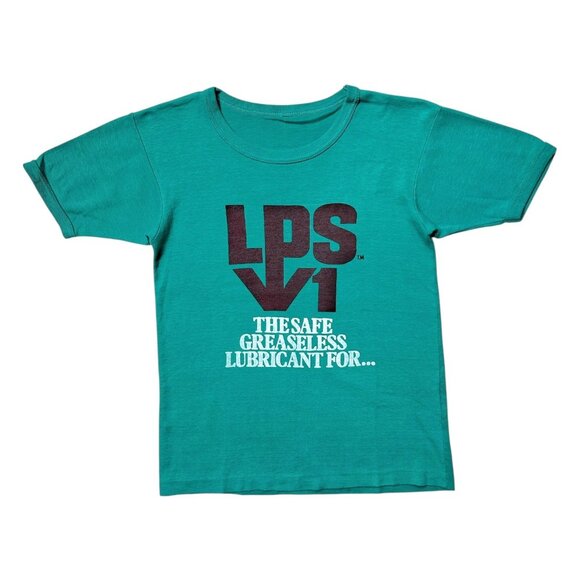 70s vintage LPS Greaseless Lubricant T-shirt Industrial Product Advertisement. - Picture 5 of 6